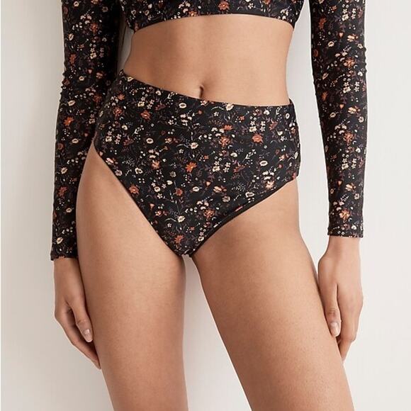Madewell High-Cut Bikini Bottom Floral Print - Picture 15 of 15